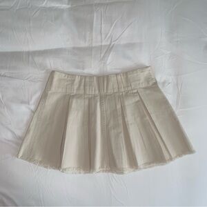 Beige/cream mini skirt from Glassons in US size 2